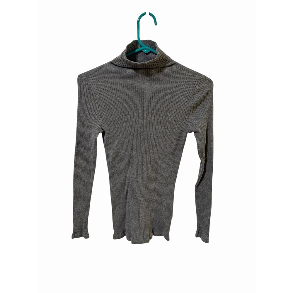 Club Monaco Size Small Greay Ribbed Sweater‎
